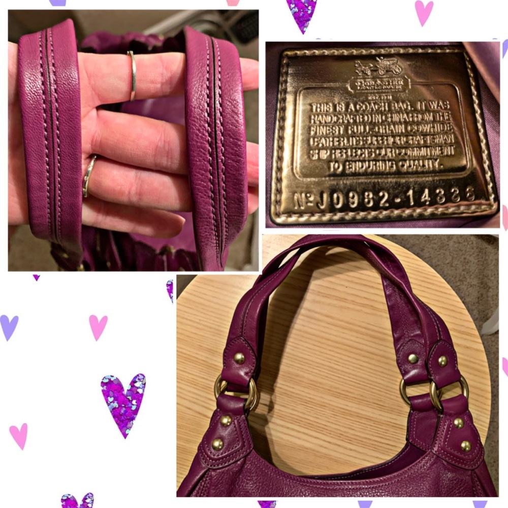 Beautiful Leather Coach Handbag - Picture 11 of 16